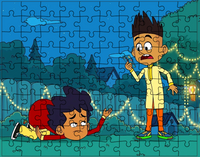 Puzzle tradycyjne Sammy i Raj w pętli czasu