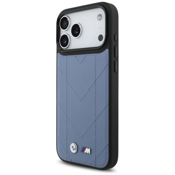 Etui BMW M Quilted Logo MagSafe do iPhone 17 Pro Max niebieski zdjęcie 2