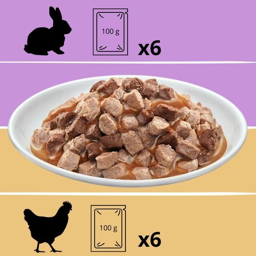 MOKRA KARMA DLA KOTA MEGA BOX MIX SMAKÓW 24X100G SASZETKI DLA KOTA PREVITAL na Arena.pl