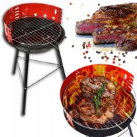 Tradycyjny Grill Ogrodowy Grill Węglowy Tradycyjny Przenośny 35cm + Ruszt