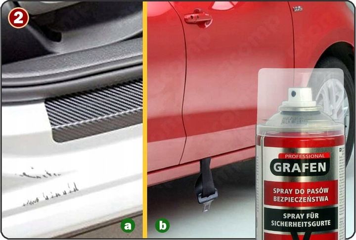 GRAFEN PRO spray do regeneracji pasów samochodowych 400ml zdjęcie 5