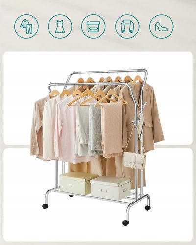 Wieszak na Ubrania na Kółkach - HSR107E01 na Arena.pl