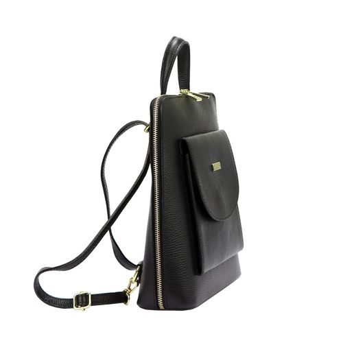 Miejski damski plecak MiaMore skórzany torebka na ramię z kieszeniami na Arena.pl