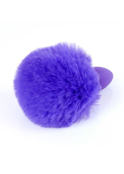 Plug-Jewellery Silicon Plug - Bunny Tail - Purple zdjęcie 2