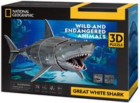 cubic fun puzzle 3d national geogra żarłacz biały