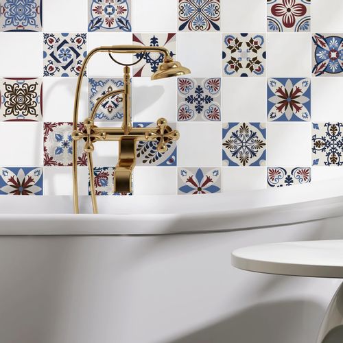 Naklejki Samoprzylepne Na Kafelki MOZAIKA Marokańska Zestaw 24 szt. 15x15 na Arena.pl