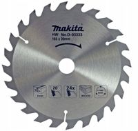 2X PIŁA TARCZOWA 165x20mm 24-ZĘBY ECONOMY