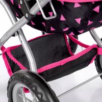 KINDERPLAY WÓZEK DLA LALEK GŁĘBOKI GONDOLA SKŁADANY TORBA REGULOWANA RĄCZKA