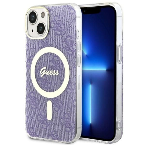 Etui Guess do iPhone 15 Plus, iPhone 14 Plus, Fioletowy, MagSafe zdjęcie 1