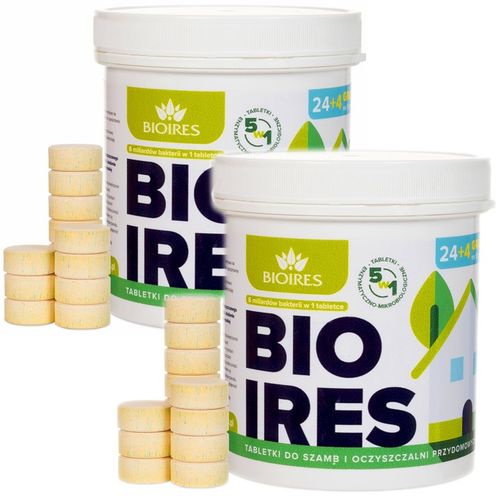 2x Tabletki do szamba Bioires na Rok+ Tłuszcze 5w1 na Arena.pl