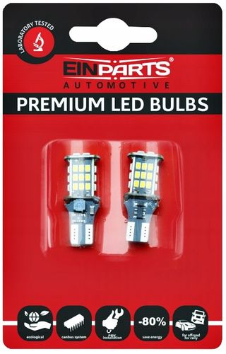 2x Żarówki W16W 30 SMD ŻARÓWKA LED COFANIA WSTECZNE CANBUS 6000K Białe na Arena.pl