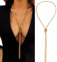 Naszyjnik Łańcuszek Złoty Żmijka Frędzle Frędzel Chwosty Długi