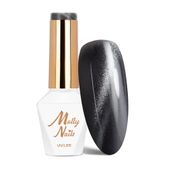 Lakier hybrydowy LED/UV Gel Polish Blacks Cat Eye Nr 217 MollyNails 8g