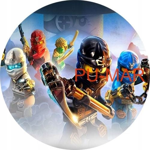 Opłatek na tort Lego Ninja Ninjago Klocki Tekst Gratis na Arena.pl