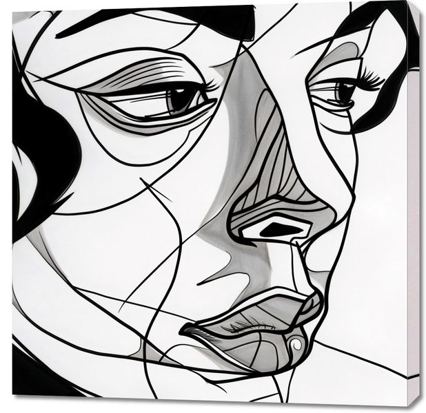 Obraz 90x90cm Portret Kobiecy zdjęcie 1