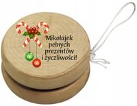JOJO z nadrukiem UV Drewniane prezent mikołajki świąteczne wzory TWÓJ TEKST