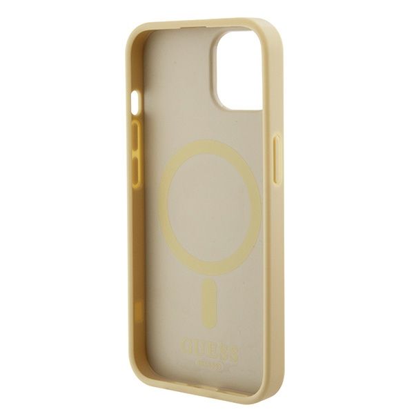 Etui Guess do iPhone 15 Plus, iPhone 14 Plus, Złoty, MagSafe zdjęcie 6