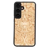 Drewniane Etui Bewood na Samsung Galaxy A55 5G KALENDARZ AZTECKI ANIEGRE