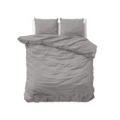 240x220 UNI SATIN szary kpl pościeli lux satyna bawełniana