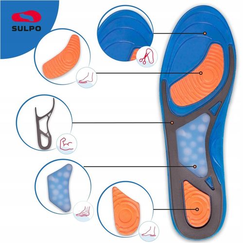 Wkładki żelowe do butów roboczych amortyzujące BHP 42-46 SULPO na Arena.pl