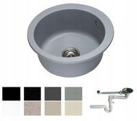 ZLEW ZLEWOZMYWAK GRANIT 8 kolorów 50x50 + SYFON