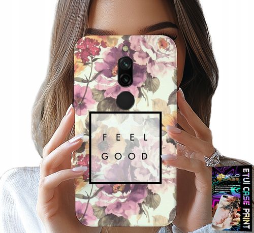 ETUI DO XIAOMI REDMI 8 - KWIATISTY WZÓR, MODNE DAMSKIE + SZKŁO na Arena.pl