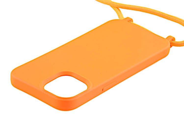 Etui ze sznurkiem RCK do Apple iPhone 14 pomarańczowy zdjęcie 3
