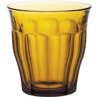 szklanka duralex picardie amber 250 ml pomarańczowa - zestaw 6 szt.