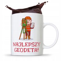 Kubek Prezent Dla Geodety Najlepszy Geodeta Z Nadrukiem Ze Zdjęciem