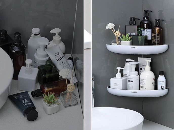 PÓŁKA ŁAZIENKOWA NAROŻNA POD PRYSZNIC ECOCO zdjęcie 7