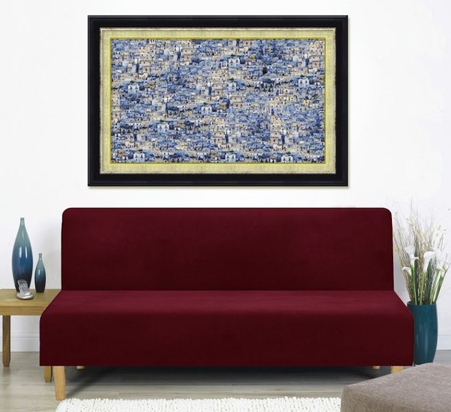 POKROWIEC NA WERSALKĘ SOFĘ WELUR PREMIUM AKSAMIT ELASTYCZNY 190-210 C zdjęcie 3