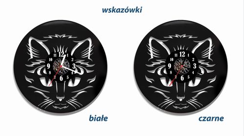 Zegar ścienny z płyty winylowej Kot 50.2 na Arena.pl