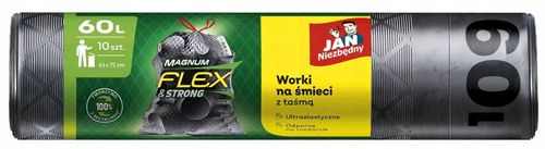 jan niezbędny worki ld magnum flex taśma 60l 10szt. - 5 op. na Arena.pl