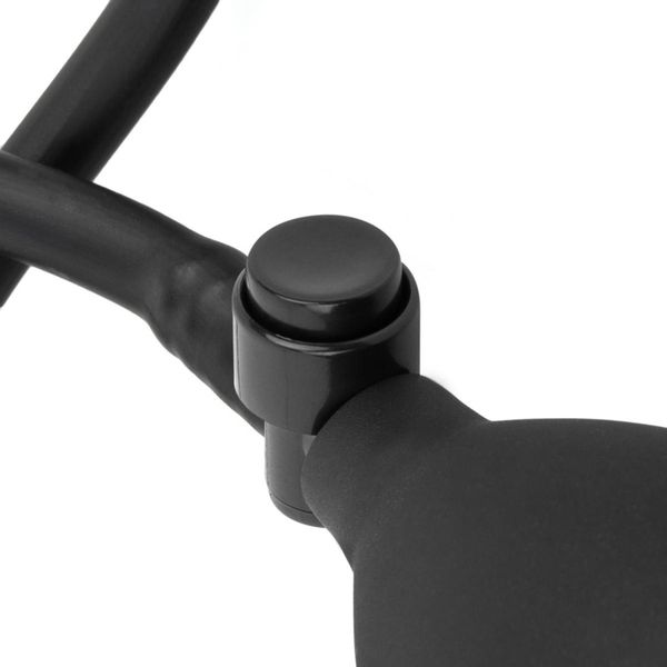 Anal Collection - Inflatable Dildo With Pump 14,5 Cm - Black zdjęcie 2