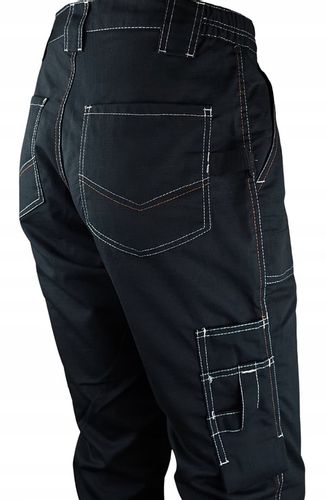 Spodnie ROBOCZE męskie BHP MOCNE ochronne WZMACNIANE RIP-STOP na rozdarcia na Arena.pl