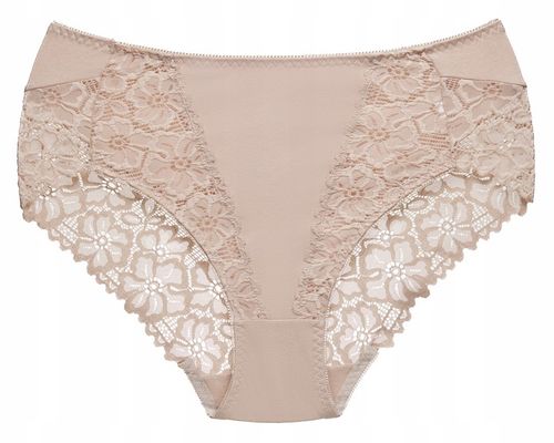 Wygodne majtki figi damskie bawełniane koronkowe z wysokim stanem pełne na Arena.pl