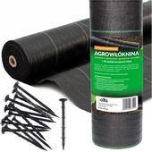 Agrowłóknina ogrodnicza 3,2m x 100mb 70g + 50 szpilek