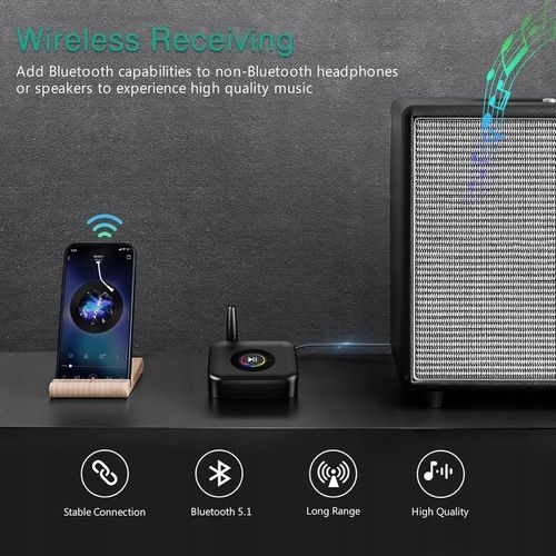 odbiornik Bluetooth 5.1 AUX MINI-JACK Adapter na Arena.pl