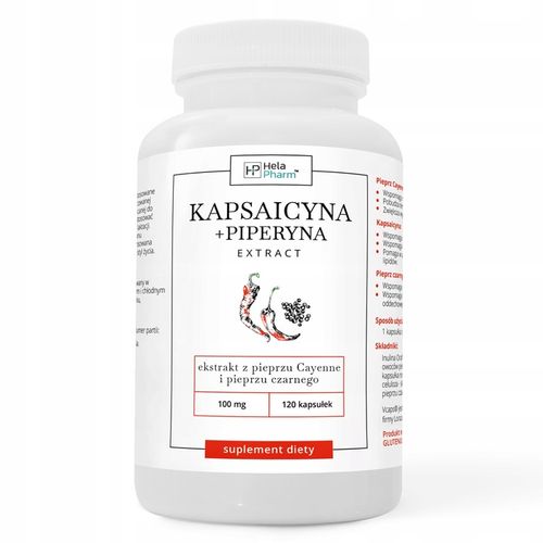 Kapsaicyna+Piperyna EXTRACT ODCHUDZANIE 120 kaps na Arena.pl