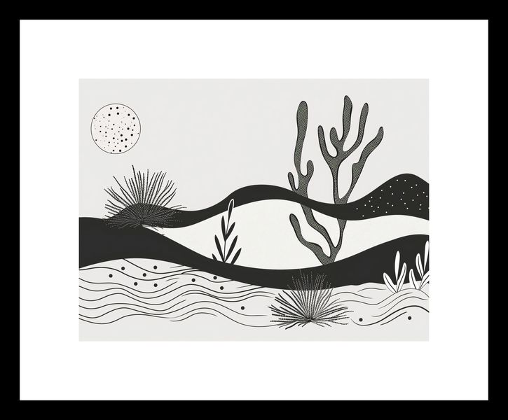 Plakat 20x15cm Ogród przy Nocy zdjęcie 3