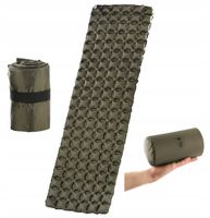 MATA Turystyczna KARIMATA DMUCHANA Materac 195x60cm + Pokrowiec M-TAC OLIVE