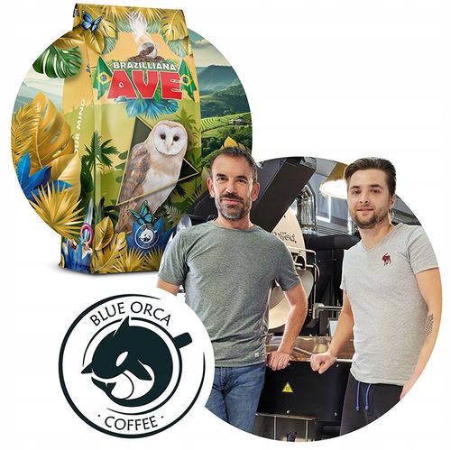 KAWA BRAZILLIA AVE ZIARNISTA 1KG -ŚWIEŻO PALONA Z PALARNI Z KAWY-BLUE ORCA na Arena.pl