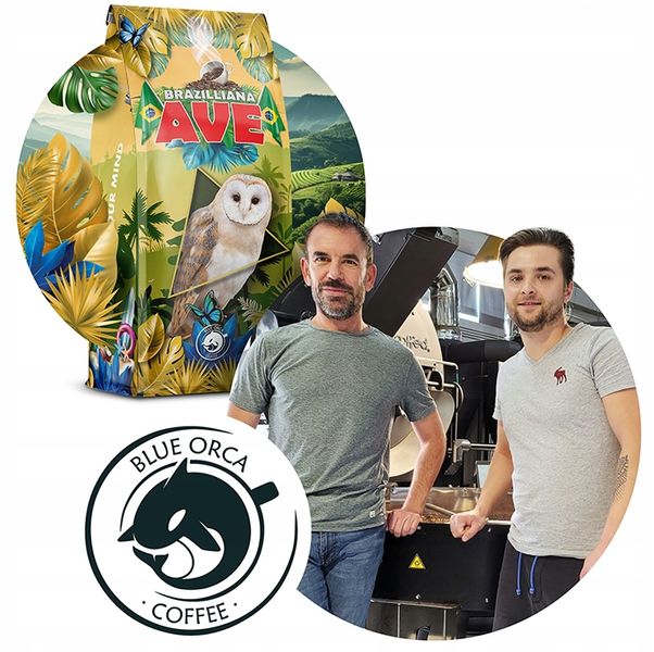 KAWA BRAZILLIA AVE ZIARNISTA 1KG -ŚWIEŻO PALONA Z PALARNI Z KAWY-BLUE ORCA zdjęcie 6