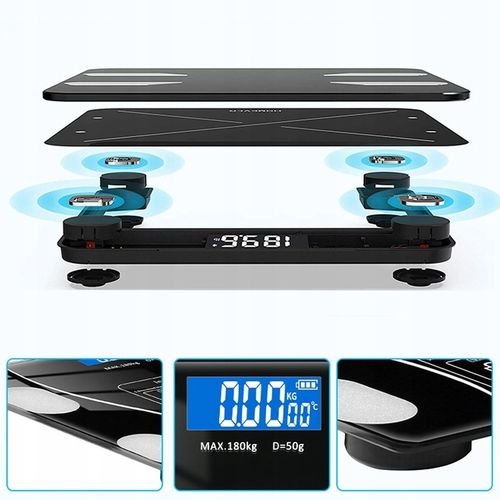 WAGA ŁAZIENKOWA ANALITYCZNA CZUJNIKI SMART ANDROID iOS BATERIE na Arena.pl