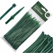 MOCNE OPASKI ZACISKOWE DO SIATEK CIENIUJĄCYCH 4x150mm ZIELONE 100 szt