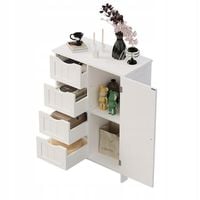 Szafka regał komoda łazienka przedpokój loft 3 szuflady biała wysoka 80 cm