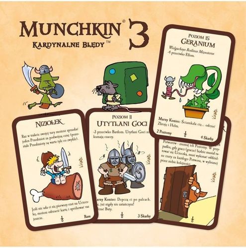 Gra Munchkin 3 Kardynalne Błędy Dodatek na Arena.pl
