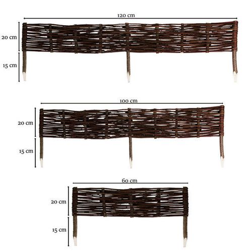 Płotek wiklinowy niski 120cm na Arena.pl