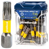 Bity udarowe PiranhaCut TORX T30 29mm 1/4'' IMPACT opakowanie 25 szt.