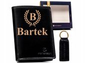 BOX UPOMINKOWY portfel TWÓJ GRAWER personalizowany TANI zestaw z brelokiem